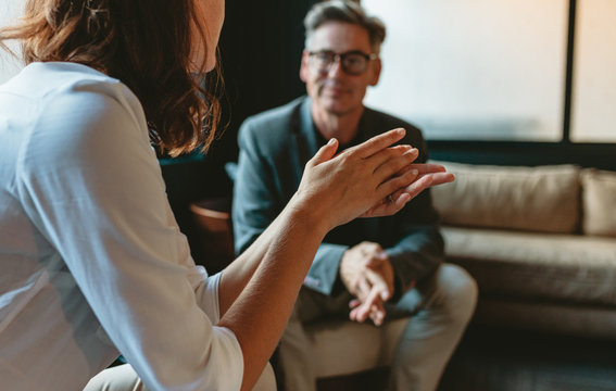 Couple discussing trust and communication